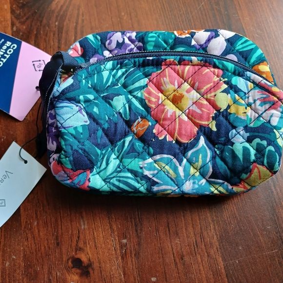 Vera Bradley Mini Cosmetic Bag in Happy Blooms NWT - Picture 2 of 3